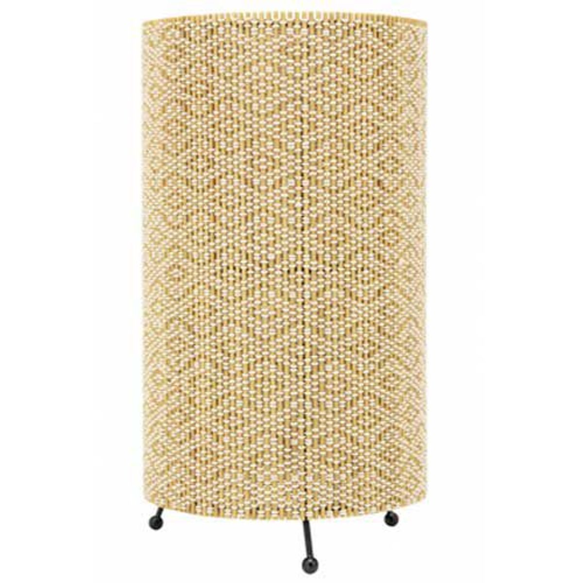 Luminária de Mesa Cilindrico Bambu, Café, Bivolt, marca Just Home Collection - Foto 2