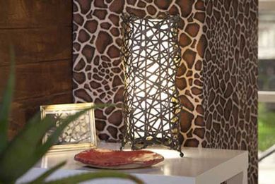 Luminria Mesa 1 Lmpada Ratan