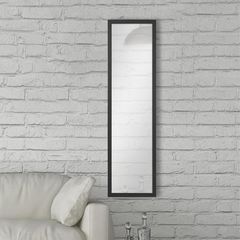 Espelho Decorativo 30x120cm Moldura Preto Casa Bonita