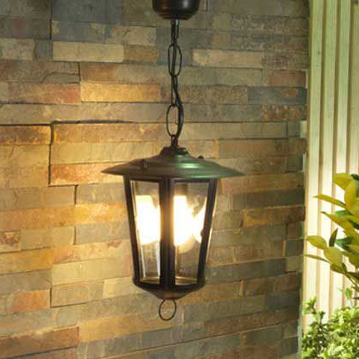 Pendente Exterior Vidro, Preto, Bivolt, marca Just Home Collection - Foto Principal