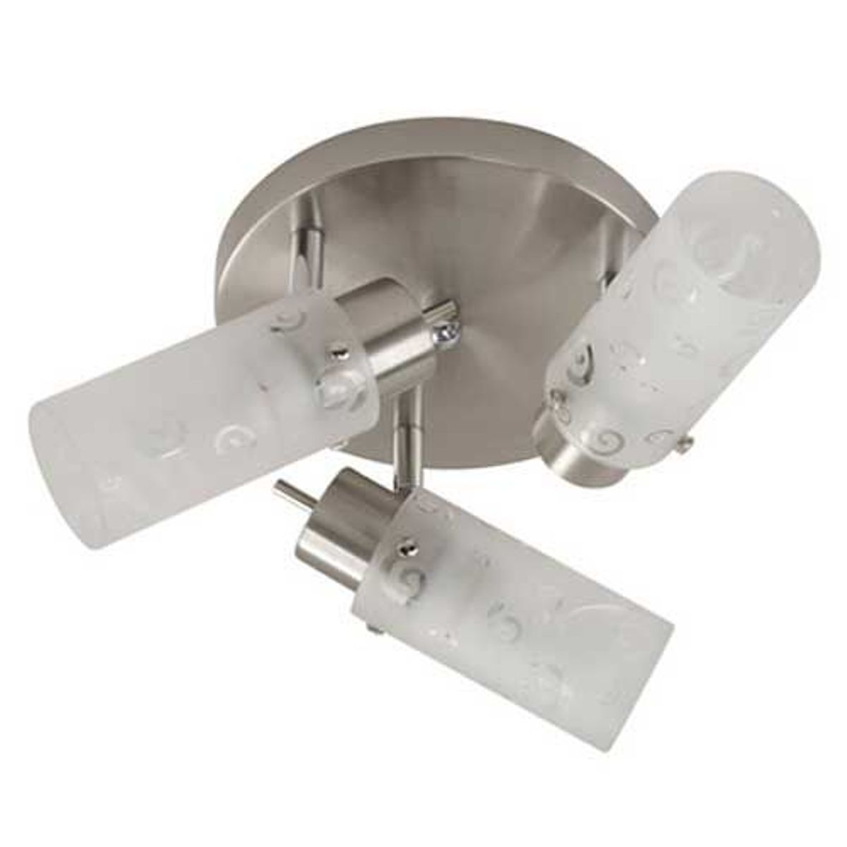Spot de Sobrepor 3 Lâmpadas de Vidro Bivolt Metal Just Home Collection, marca Just Home Collection - Foto Principal