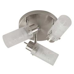 Spot de Sobrepor 3 Lâmpadas de Vidro Bivolt Metal Just Home Collection