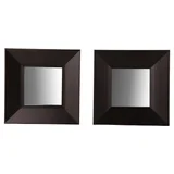 Conjunto 2 Espelhos Incolor 23x23cm Just Home Collection