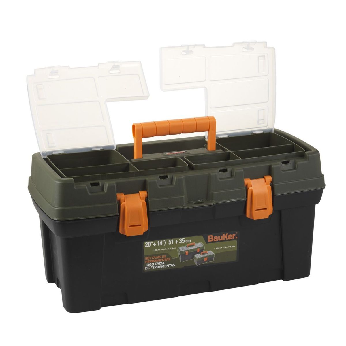 Conjunto Caixa de Ferramentas 20/40", marca Bauker - Foto 2