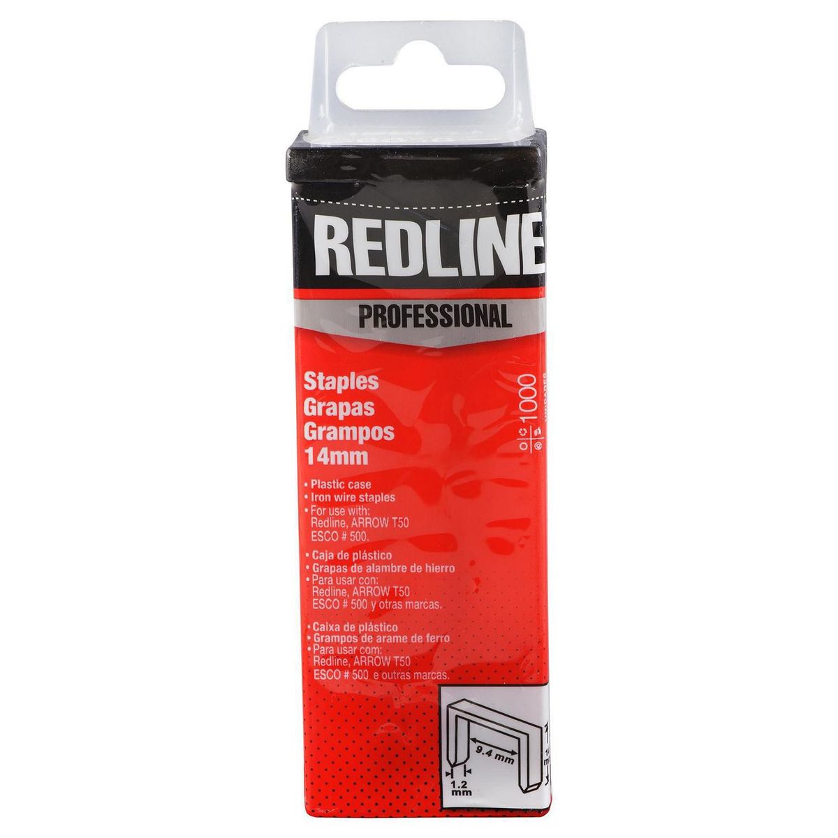 Grampos 1.000 Unidades, 14mm, marca Redline - Foto 2
