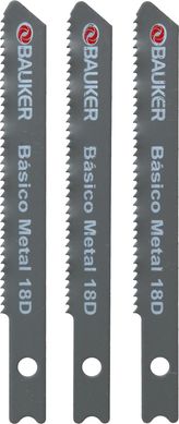 Lmina de Serra Tico Tico U com 18 Dentes 3 Unidades Bauker
