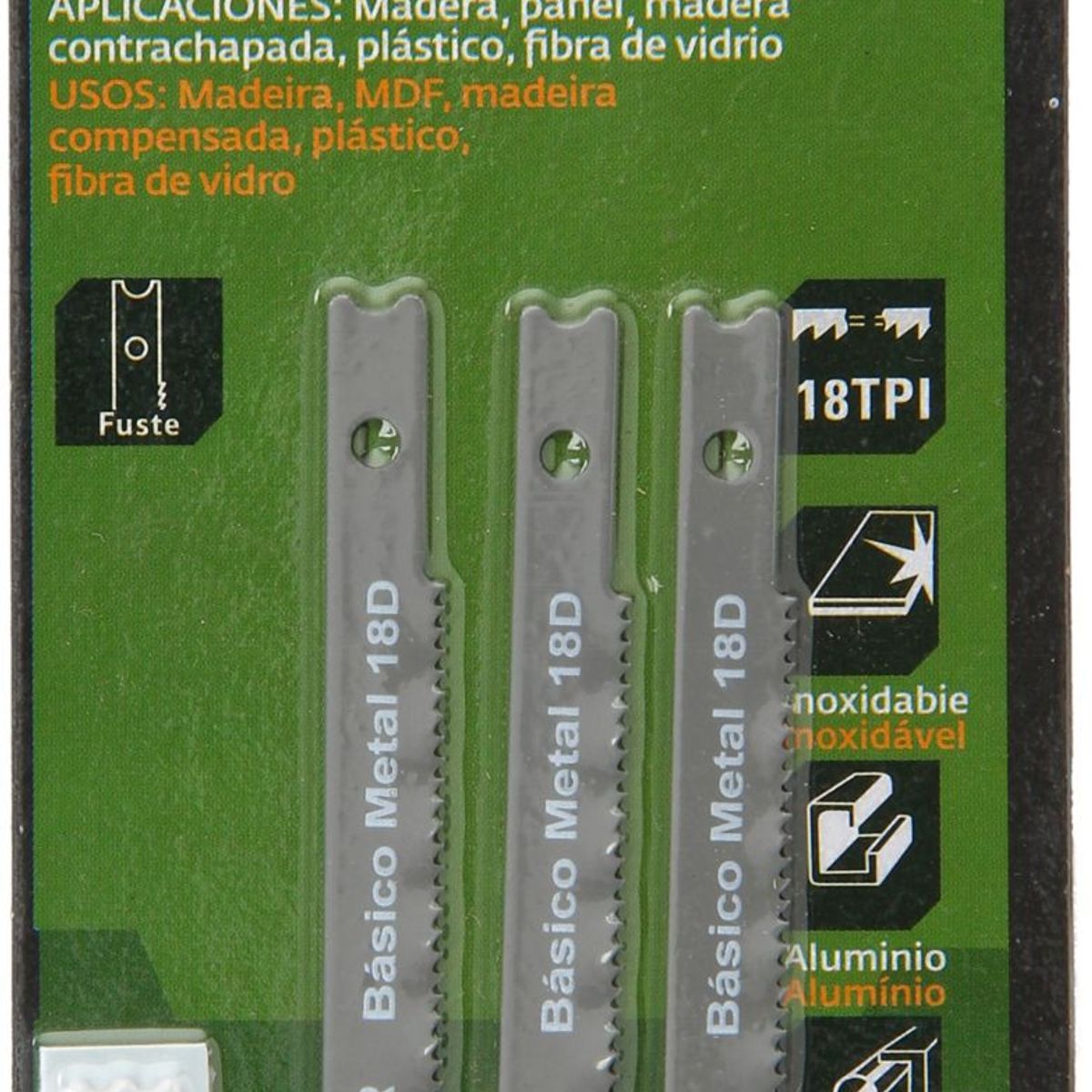 Lâmina de Serra Tico Tico U com 18 Dentes 3 Unidades Bauker, marca Bauker - Foto 2