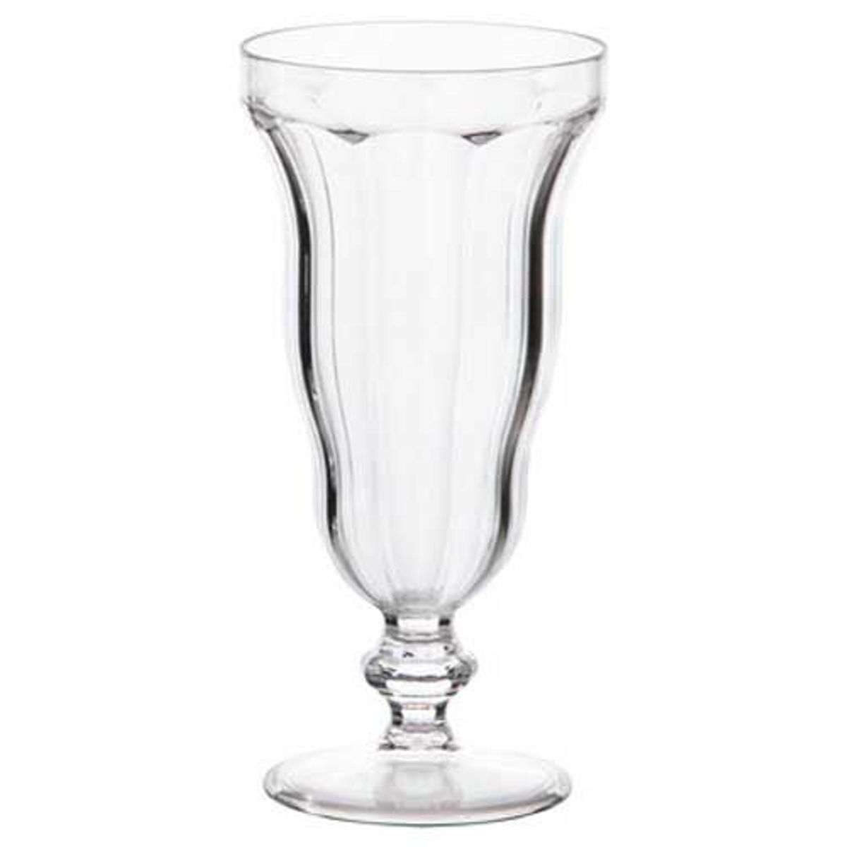 Taça Sorvete Facetado Clear Transparente, marca Just Home Collection - Foto Principal