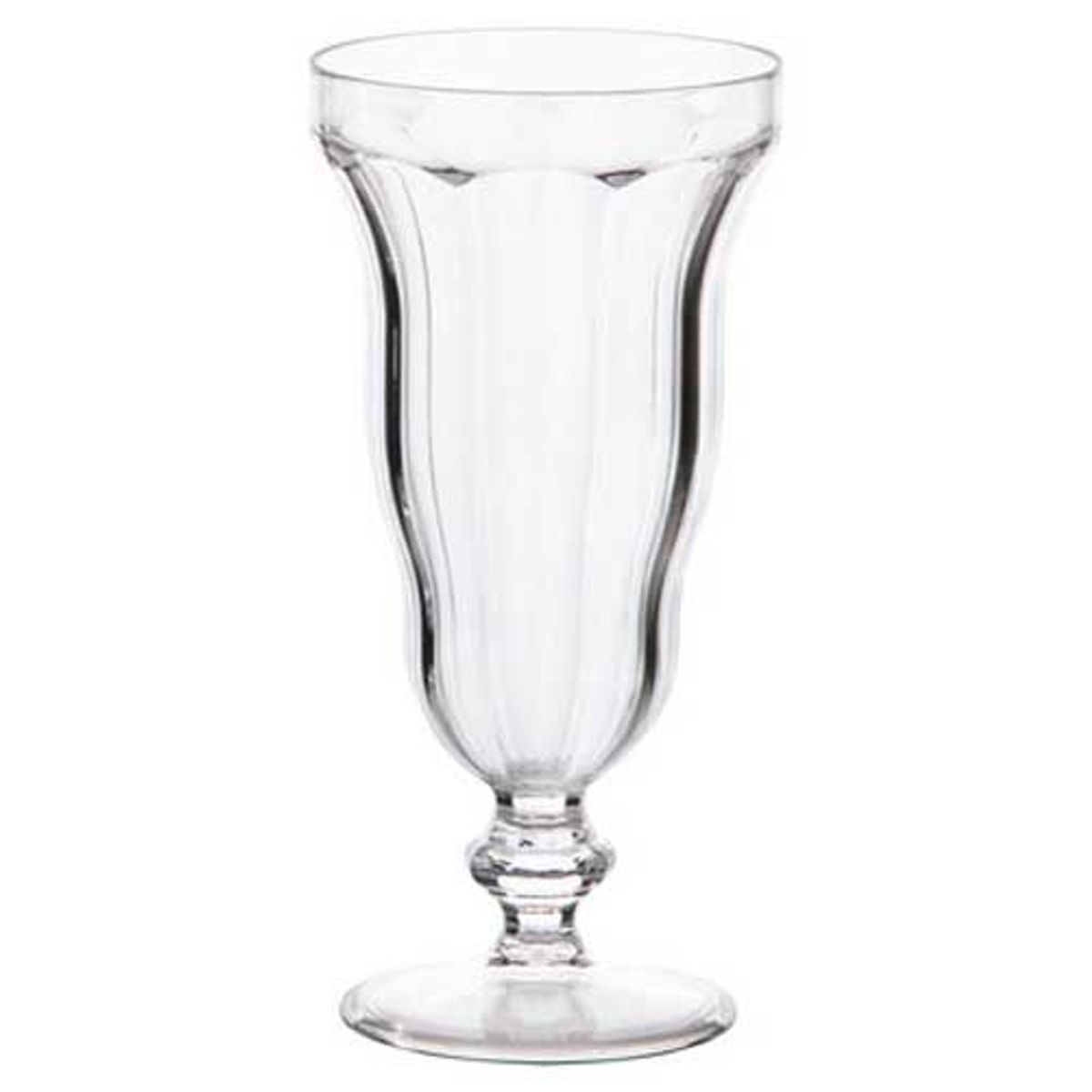Taça Sorvete Facetado Clear Transparente, marca Just Home Collection - Foto Principal