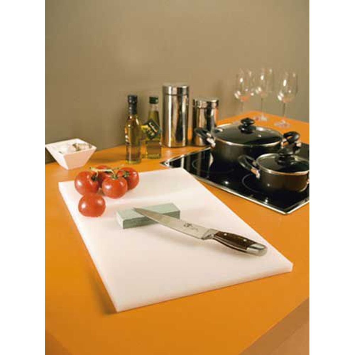 Faca de Cozinha 8" Cabo de Madeira, marca Just Home Collection - Foto Principal