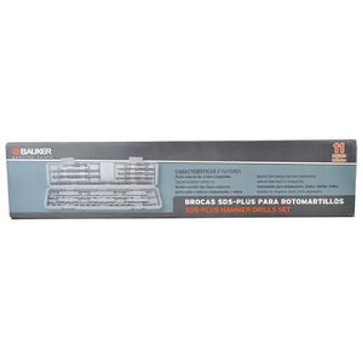 Conjunto de Broca SDS Combinada 11 Peças, marca Bauker - Foto Principal