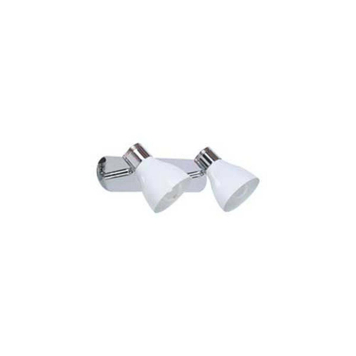 Spot de Sobrepor 2 Lâmpadas de Vidro Fixser Branco, marca Just Home Collection - Foto 2