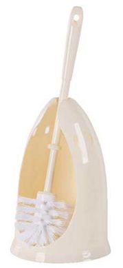 Escova Sanitria com Suporte Plstico, Branco