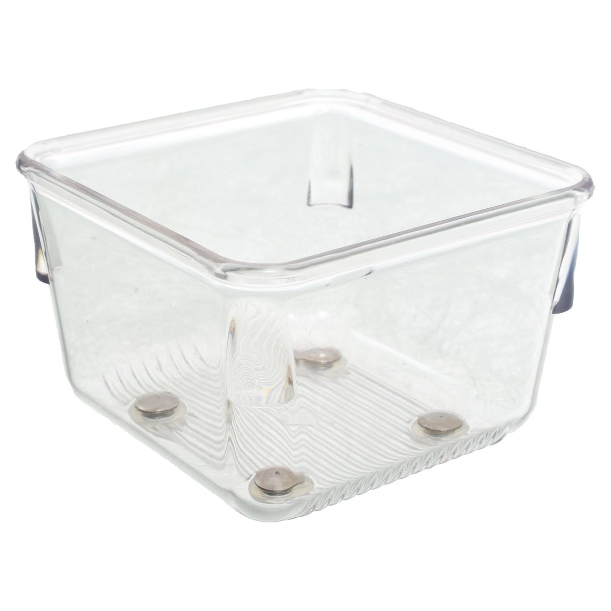 Organizador Gaveta Linus Acrílico, Transparente, 8x5x8cm, marca Interdesign - Foto 2