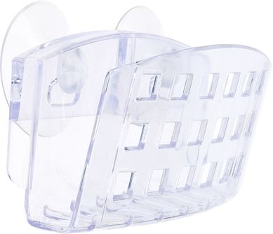 Porta Esponja Cozinha com Ventosa Acrlico Transparente