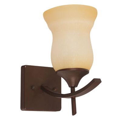 Arandela Choc 1 Lmpada Vidro, Ambar, Bivolt