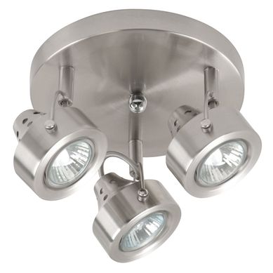 Spot de Sobrepor 3 Lmpadas Tapa de Alumnio Bivolt Cromado Just Home Collection