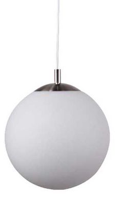 Luminria Pendente Rondo Vidro 1 Lmpada Bivolt Branco