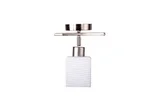 Arandela Quadrada 1 Lâmpada Vidro, Branco, Bivolt