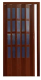 Porta Sanfonada de PVC Translúcida e Fechadura 210x70cm Imbuia