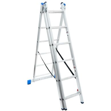 Escada de Alumnio Combinada 3x6 Degraus 3,4m Capacidade 150Kg