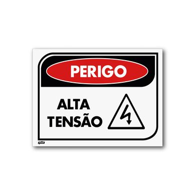 Sinal PS Perigo Alta Tenso