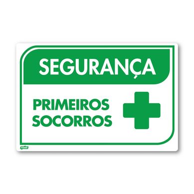 Sinal PVC Primeiros Socorros