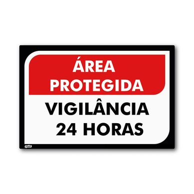 Sinal PVC rea Protegida