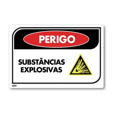 Sinal PVC Substncias Explosivas