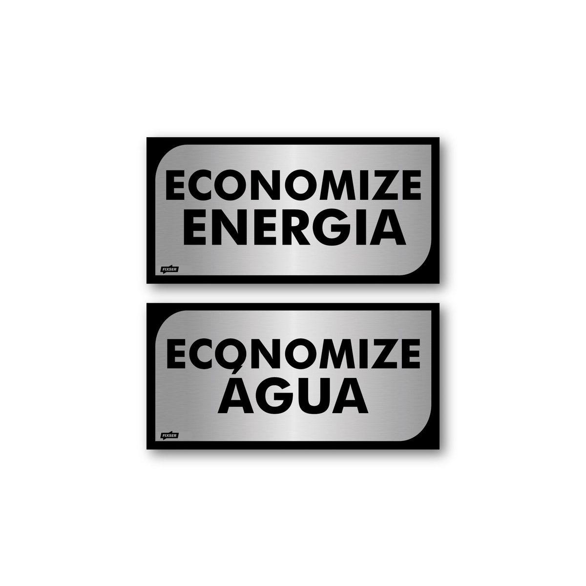 Sinal PS Economize Energia-Água, marca Fixser - Foto Principal