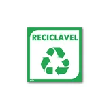 Sinal Vinil Adhs Reciclável