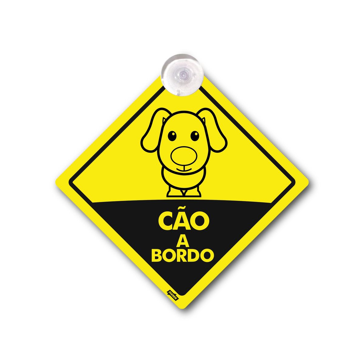 Sinal Ps Cão a Bordo, marca Fixser - Foto Principal