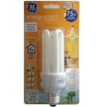 Lmpada Fluorescente Compacta Luz Amarela 15W 3U 220V 