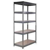Estante de Metal com 5 Prateleiras Stabil 176x90x40cm Cinza