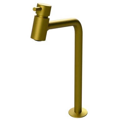 Torneira de Mesa para Lavatrio Bica Alta Bello Ouro Dourado e Cromado