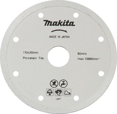 Disco Diamantado Liso B-22919 Makita 110mm Prata