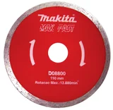 Disco Diamantado de Corte D-08800 Makita Mak Fast 110mm Prata