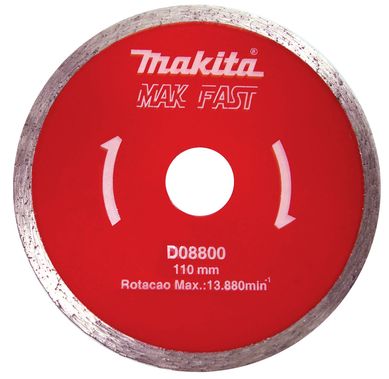 Disco Diamantado de Corte D-08800 Makita Mak Fast 110mm Prata