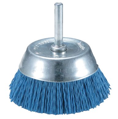 Escova de Nylon Para Furadeira, Prata Azul