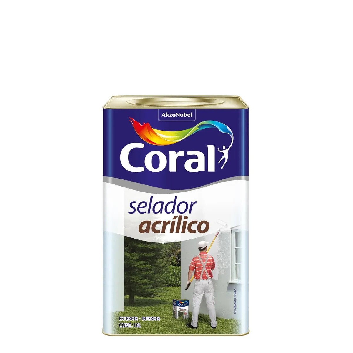 Selador Acrílico Branco 18L, marca Coral - Foto Principal