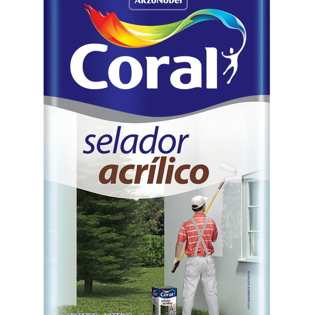 Selador Acrílico Branco 18L, marca Coral - Foto 2