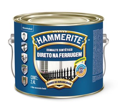 Esmalte Hammerite, Preto, 2,4L