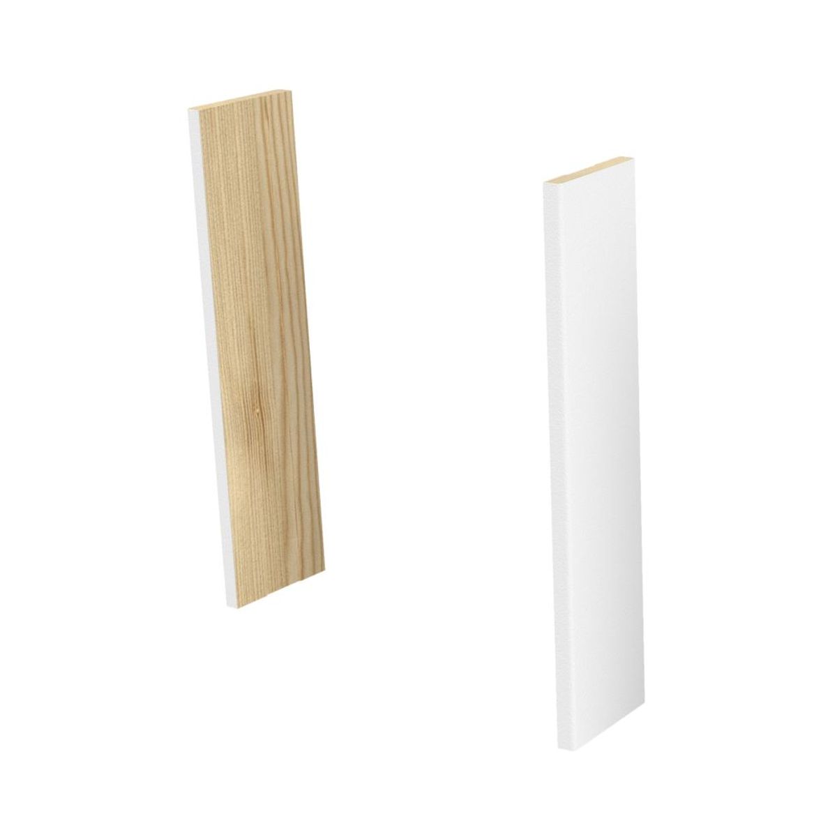 Jogo de Guarnição Regulável em 2cm Branco Acabada 2 Lados 230x7x1cm Vert, marca Vert - Foto 2