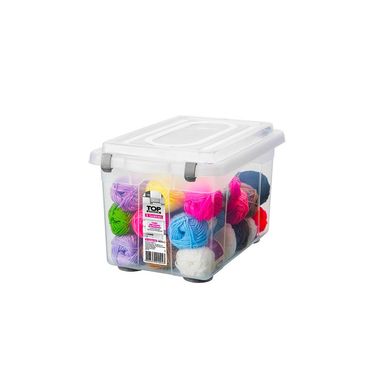 Caixa Organizadora Mdia 40x27x33cm 16,7L Cristal