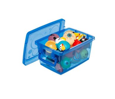 Mini Organizador com Trava Azul 650ml 11x7x15