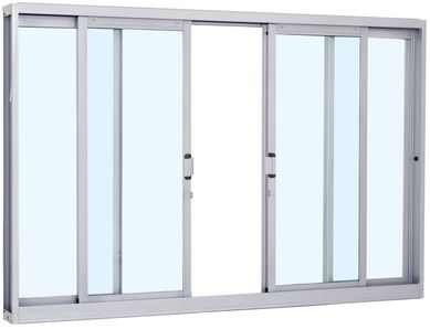 Janela de Correr Ao 4 Folhas Central 120x150x12cm Pratika
