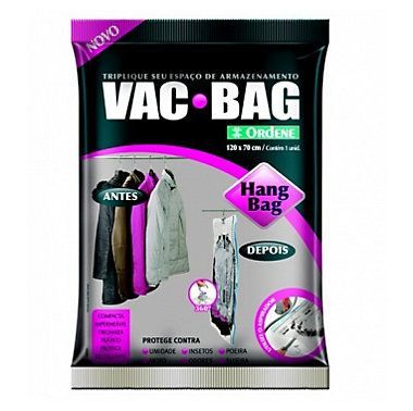 Saco para Armazenagem Hang Bag Transparente 70x120