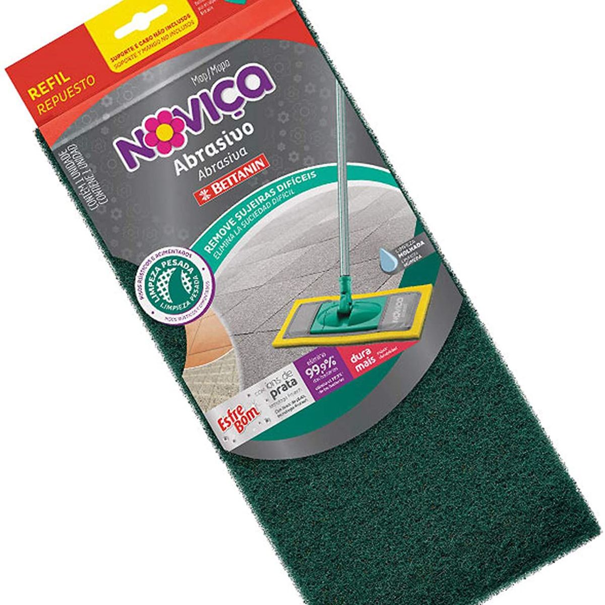 Refil Mop Abrasivo Esfrebom Zig Zag 135R Bettanin, marca  - Foto 2