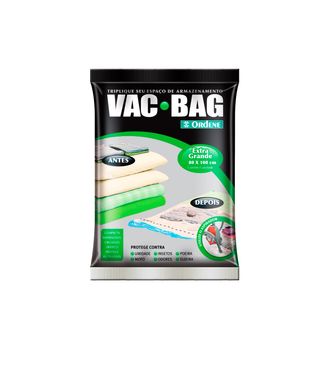 Saco para Armazenamento  Vcuo Bag Exg Transparente 80x100