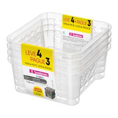 Conjunto 4 Cestas 746ml